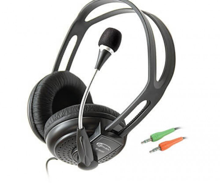 Наушники Gemix HP-810MV Black, 2 x Mini jack (3.5 мм), накладные, кабель 2.4 м